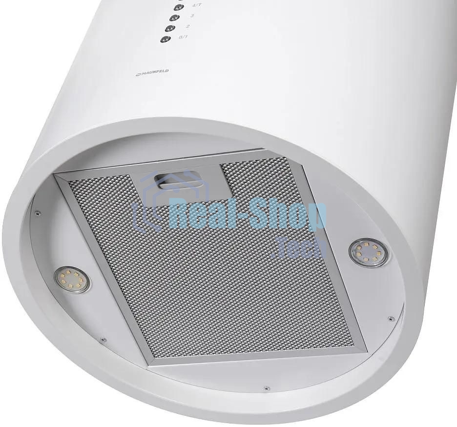 Вытяжка островная Maunfeld Lee Isla 39 белый, 38 см, 1000 куб. м/ч, 52 дБ