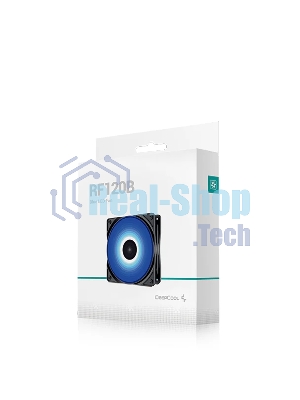 Вентилятор для корпуса DEEPCOOL RF120B черный, 120 мм, 1300 об/мин, 21.9 дБ, 3 pin