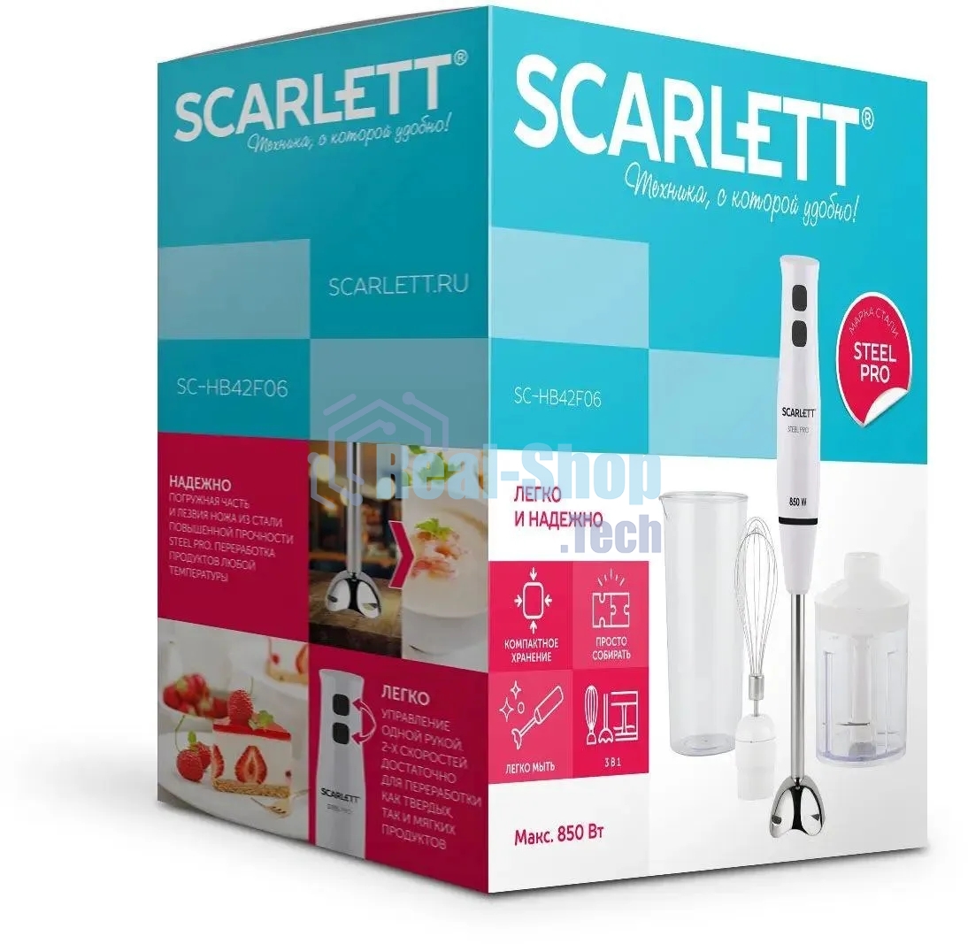 Блендер Scarlett SC-HB42F06 (белый)