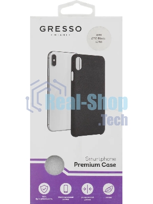 Чехол (клип-кейс) Gresso Meridian, для ZTE Blade L210, черный gr17mrn1008