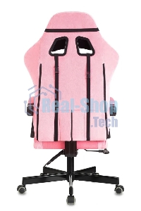 Кресло игровое Knight Terminator розовый Velvet 36, крестов. металл