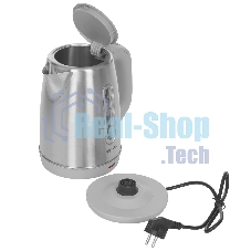 Чайник электрический Delta Lux DE-1015 серый 2кВт, 1.8 л