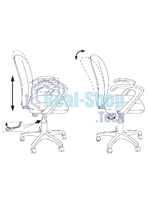 Кресло Бюрократ KD-W10AXSN/26-22 красный, ткань, 120 кг