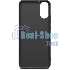 Чехол (клип-кейс) BORASCO Silicone Case для ZTE Blade A31 Plus черный (матовый)