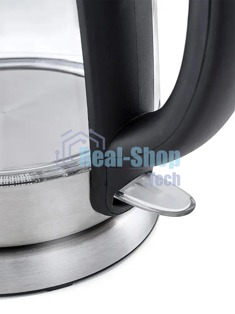 Чайник электрический Kitfort КТ-619, стекло, 1850 - 2200 Вт, 1.7 л