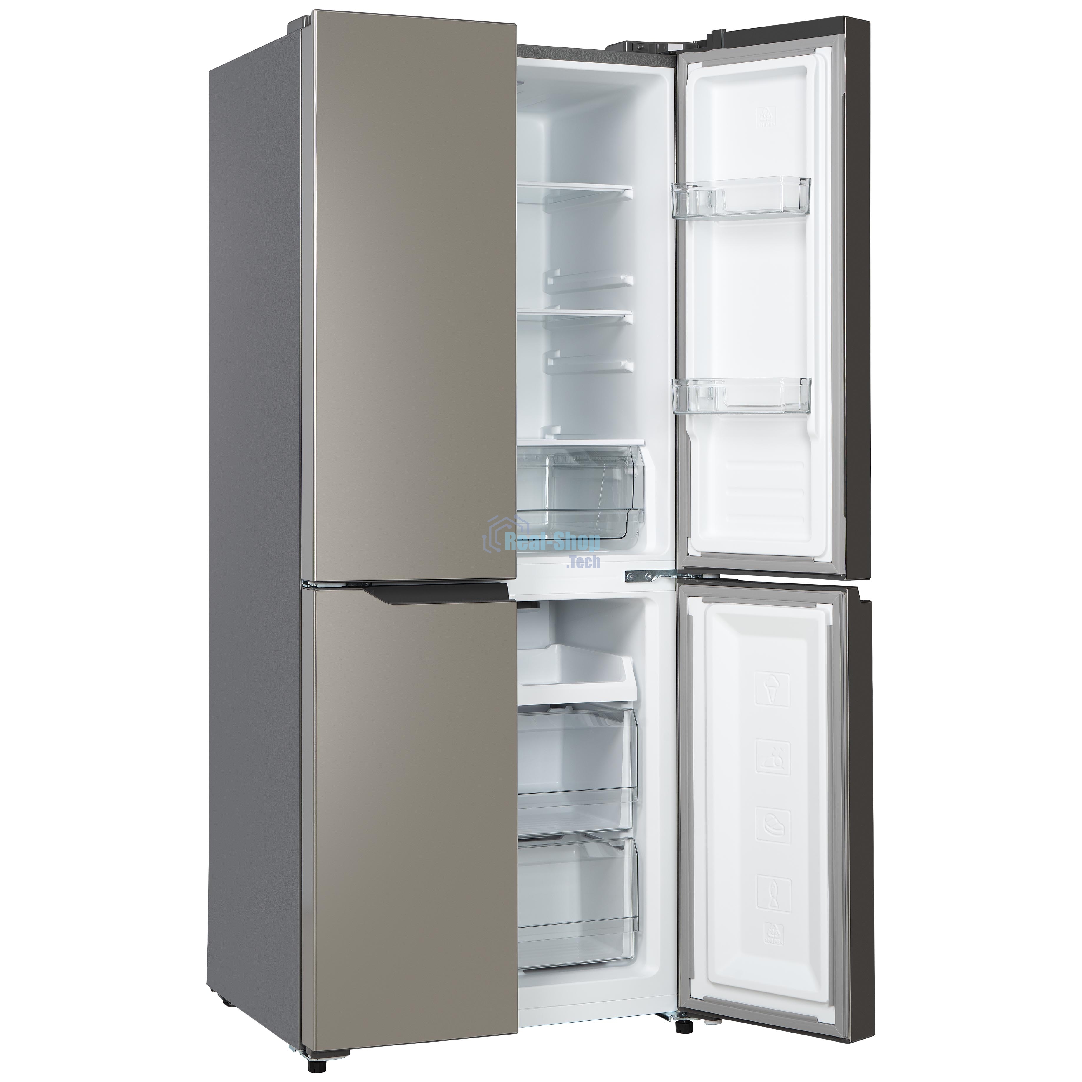 Холодильник Бирюса CD 405 I нержавеющая сталь двухкамерный 289/130л морозилка снизу Side by Side