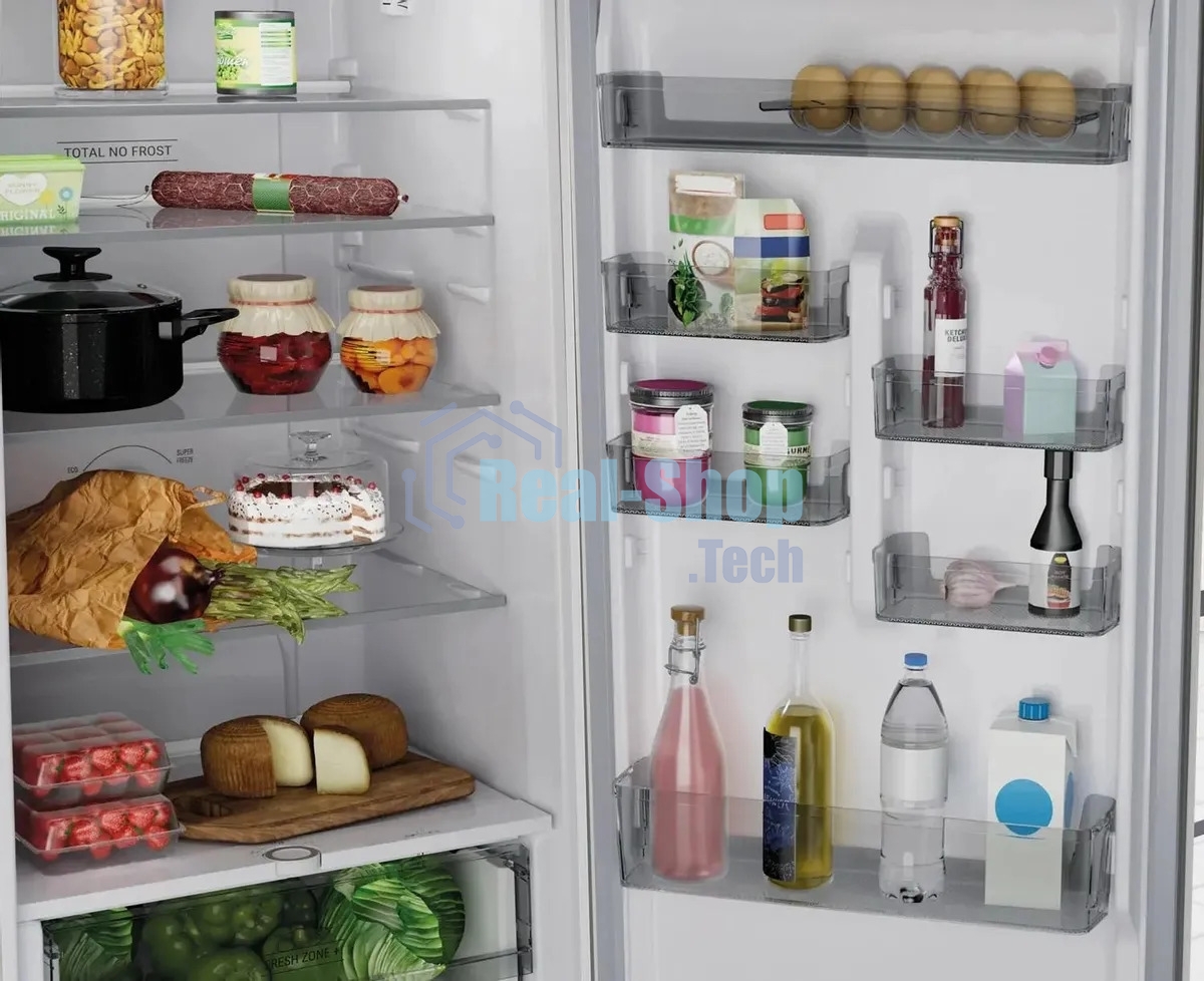 Холодильник Hotpoint HT 6200 W белый двухкамерный 240/83л морозилка снизу, No Frost