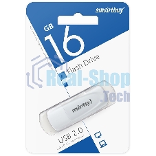 Флешка USB Smartbuy Scout White (SB016 Gb2SCW), 16Gb, USB 2.0, R/W 15/8, белый