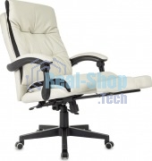 Кресло руководителя Бюрократ CH-824MSG-BF слоновая кость, эко.кожа/ткань, пластик