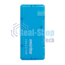 USB-концентратор Smartbuy SBHA-6110-B, USB 2.0, USB 4 порта, USB