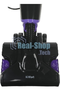 Пылесос вертикальный паровой Kitfort KT-575-1 черный, питание питание от сети, 1600 Вт, уборка влажная/паром/сухая, пылесборник 1.1 л