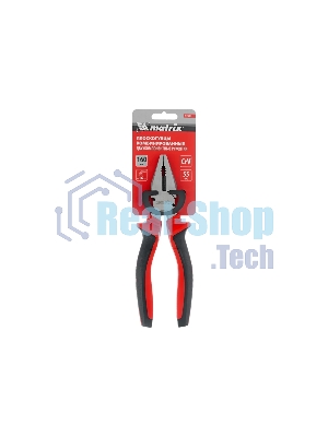Плоскогубцы комбинированные Matrix 160 мм, хром-ванадий, двухкомпонентные рукоятки