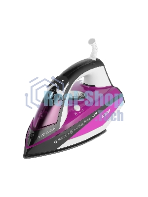 Утюг Centek CT-2344 фиолетовый/белый, 2200 Вт, 45 г/мин, 145 г/мин, 320 мл