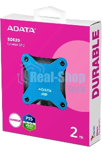 Внешний SSD ADATA SD620, 2TB, USB 3.2 Gen 2 Type-A, R/W 550/480, синий