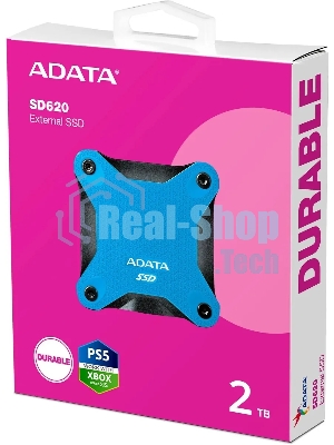 Внешний SSD ADATA SD620, 2TB, USB 3.2 Gen 2 Type-A, R/W 550/480, синий
