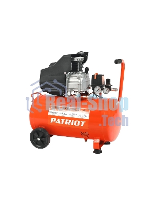 Компрессор Patriot EURO 50/2601.8кВт 220В 260л/мин 50л выход быстросъем елочка 8мм