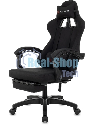 Кресло Zombie Weaver черный, ткань, подголовник, подставка для ног