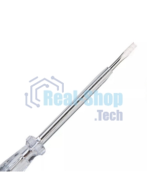 Индикаторная отвертка-тестер напряжения светодиодная Deli DL8002 100-500 В, длина 190мм