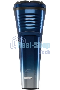 Электробритва роторная Hyundai H-SH8089 реж.эл.:3 питан.:аккум. голубой