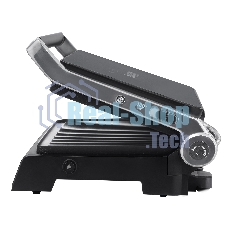 Гриль электрический Korting KGPA 0403 W Infinity, мощность 2000 Вт, сенсорное управление, цветной дисплей, 10 автоматических программ, раздельная регулировка температуры верхней и нижней панелей, температура от 90 до 230 градусов, таймер, цвет черный