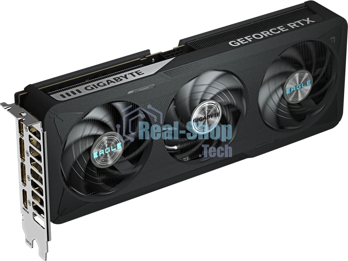 Видеокарта Gigabyte GeForce RTX 5060Ti Eagle Max OC, NVIDIA RTX 5060 Ti, 16G GDDR7, 128 бит, PCI-e 5.0, 1xHDMI, 3xDP, 2617 МГц