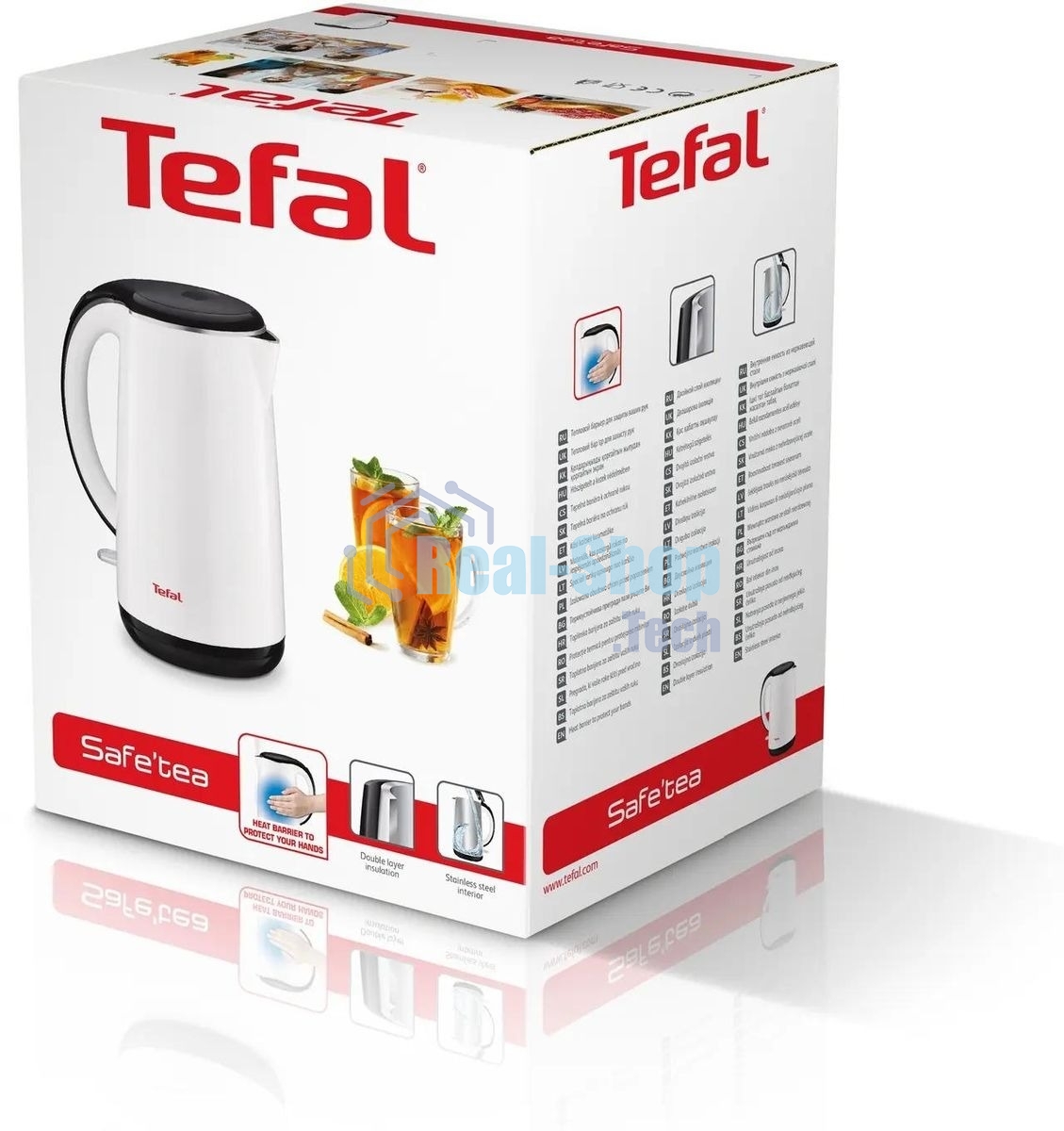 Чайник электрический Tefal KO260130, 2150 Вт, белый/черный