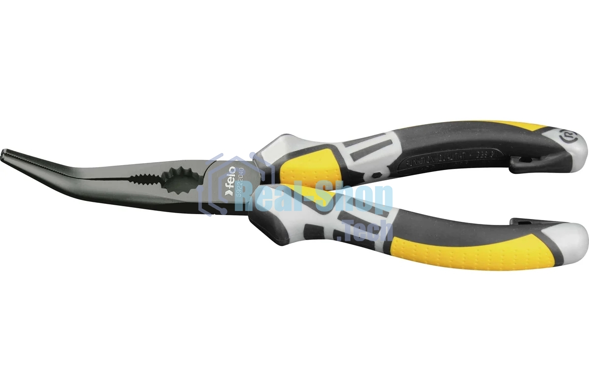 Длинногубцы FELO 59222040 угловые с резцом 205мм