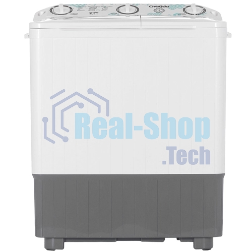 Стиральная машина Славда WS-60РЕТ белый/серый, загрузка вертикальная 6 кг, 1350 об/мин, класс: А
