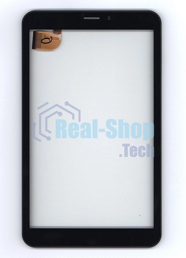 Сенсорное стекло (тачскрин) для Irbis TZ85, черное с рамкой