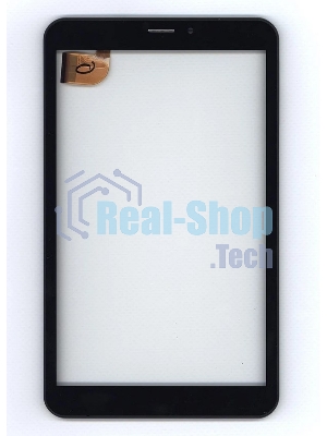 Сенсорное стекло (тачскрин) для Irbis TZ85, черное с рамкой