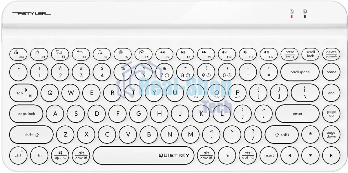 Клавиатура беспроводная A4Tech Fstyler FBK30 белый USB