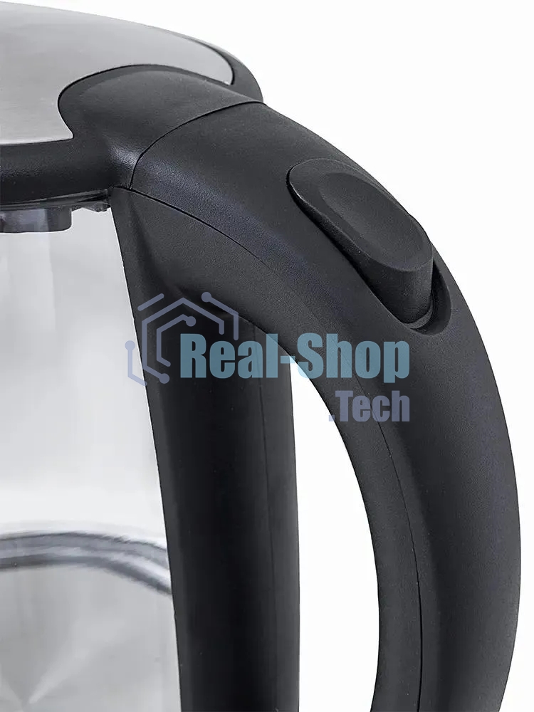 Чайник электрический Kitfort КТ-619, стекло, 1850 - 2200 Вт, 1.7 л