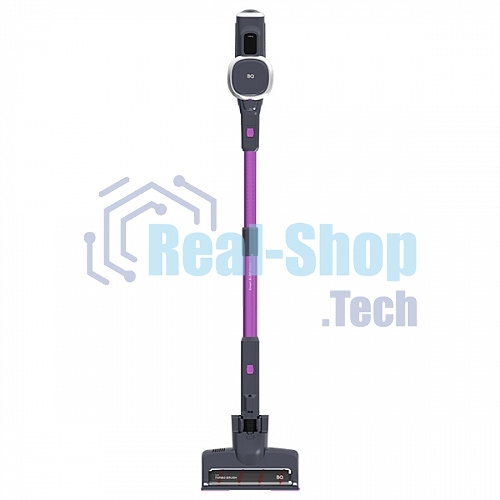 Пылесос вертикальный BQ VCA0201H фиолетовый, питание от аккумулятора, 250 Вт, уборка сухая, пылесборник 0.6 л, работа от АКБ max 40 мин