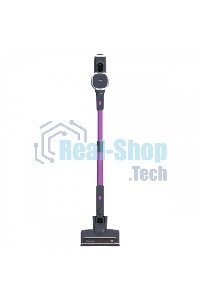 Пылесос вертикальный BQ VCA0201H фиолетовый, питание от аккумулятора, 250 Вт, уборка сухая, пылесборник 0.6 л, работа от АКБ max 40 мин