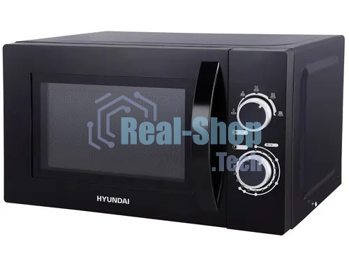 Микроволновая печь Hyundai HYM-M2058 черный, 20 л, 700 Вт, переключатели - поворотный механизм