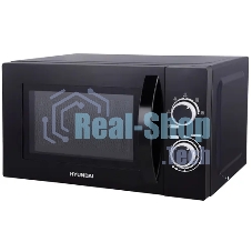 Микроволновая печь Hyundai HYM-M2058 черный, 20 л, 700 Вт, переключатели - поворотный механизм