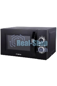 Микроволновая печь Hyundai HYM-M2058 черный, 20 л, 700 Вт, переключатели - поворотный механизм