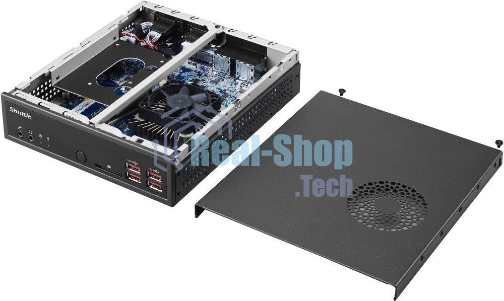 Платформа системного блока Shuttle DH32U SHU-DH32U-(MOTHERBOARD_V.2.X (Pentium 7505)-NPI,черный-90W3P,W/O HDD), W/O EDID/ALC662/ALC888,Genesys (004440)