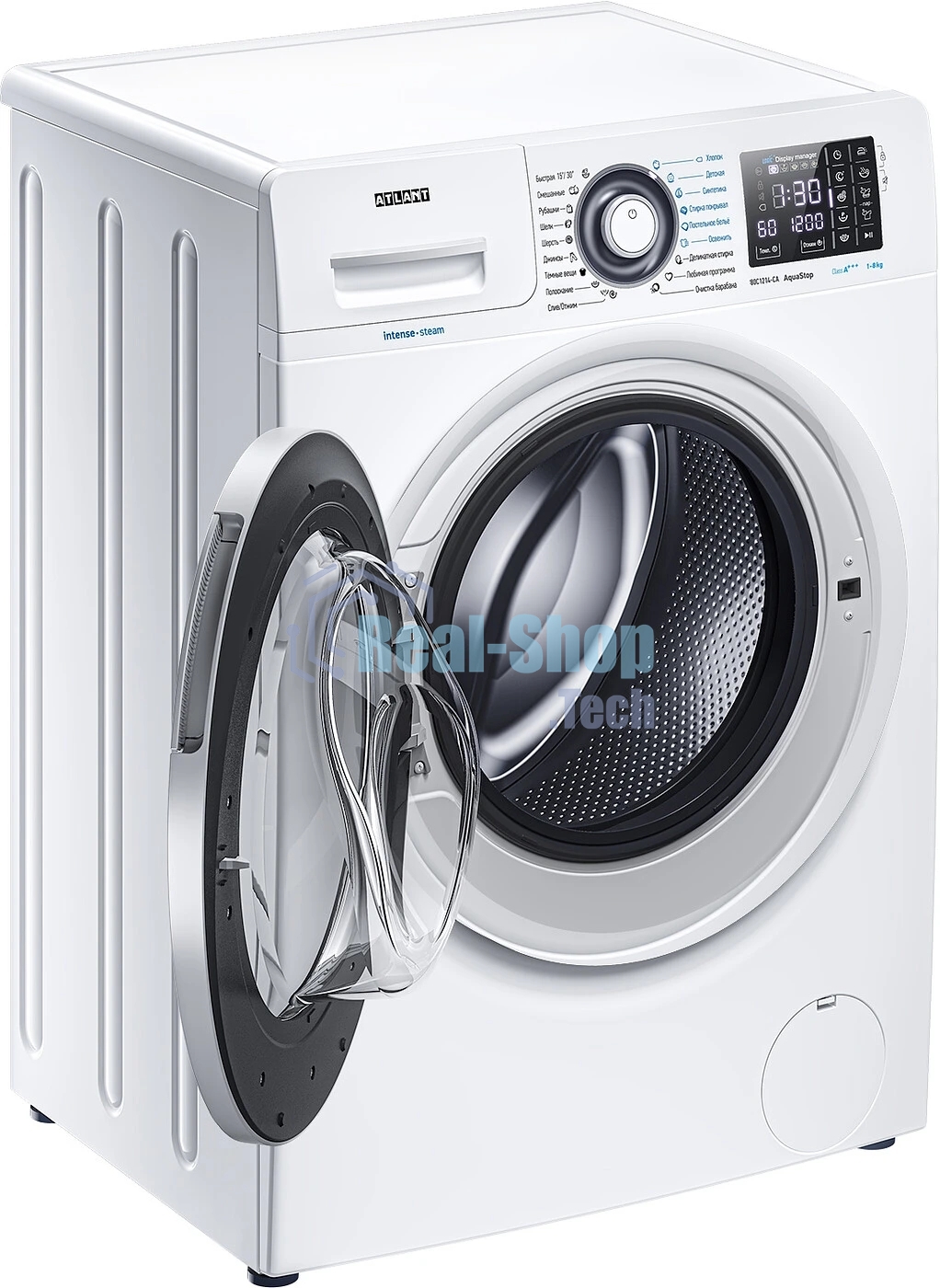 Стиральная машина Atlant СМА-80С1214-СА-01 белый, загрузка фронтальная 8 кг, 1200 об/мин, класс: A+++