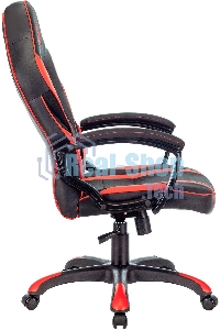 Кресло игровое A4TECH Bloody GC-250, на колесиках, искусственная кожа/ткань, черный/красный