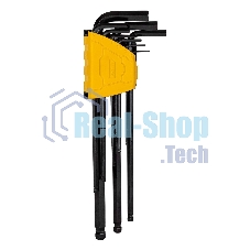 Набор шестигранных ключей с шаром сверхдлинных Deli DL232309H 9 шт Материал CR-V. Спецификация: 1,5,2,2,5,3,4,5,6,8,10мм, пластиковый держатель