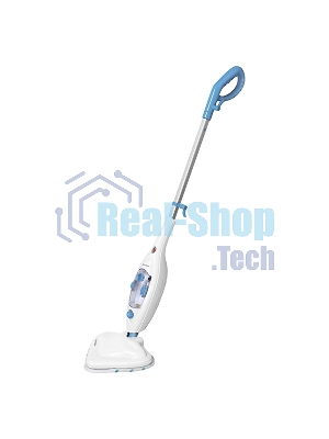 Паровая швабра Blackton Bt SM1114 White-blue, Мощность 1300 Вт, 2 в 1. Вертикальная и компактная, Резервуар для воды 300 мл, Время неприрывной работы до 20 минут, Быстрая и эффективная очистка всех типов полового покрытия: паркет, линолеум, плитка, Уничто