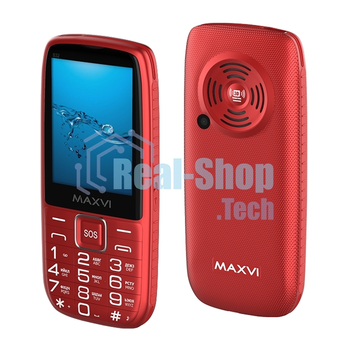 Мобильный телефон Maxvi B32 красный