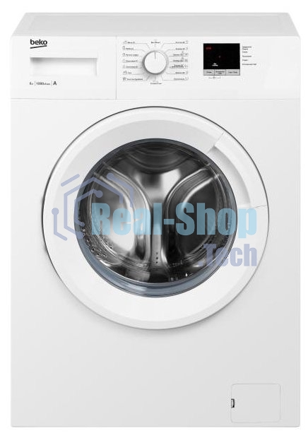 Стиральная машина Beko WRE6511ZWW белый, загрузка фронтальная 6 кг, 1000 об/мин., класс: А++