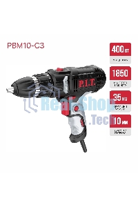 Дрель-шуруповерт P.I.T. PBM10-C3 400Вт патрон:быстрозажимной