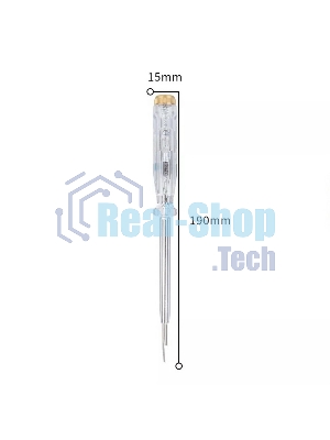 Индикаторная отвертка-тестер напряжения светодиодная Deli DL8002 100-500 В, длина 190мм