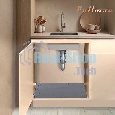 Поддон универсальный под мойку со сливным клапаном Pullman PL-SM02, размер 87х55.8х2.54 см