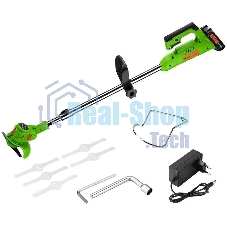 Триммер электрический Deko DKTR21 аккум. 350Вт неразбор.штан. реж.эл.:нож