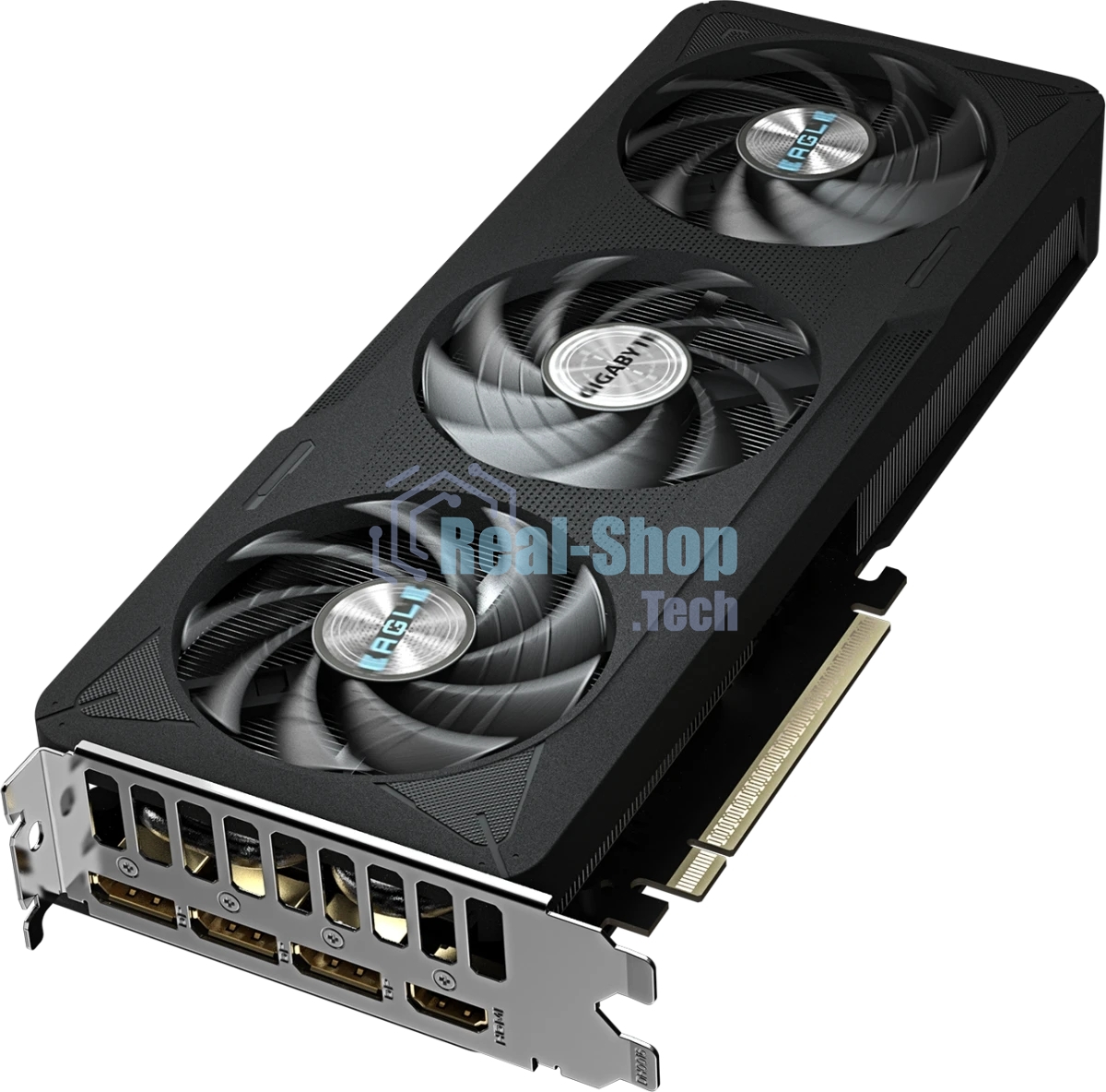 Видеокарта Gigabyte GeForce RTX 5060Ti Eagle Max OC, NVIDIA RTX 5060 Ti, 16G GDDR7, 128 бит, PCI-e 5.0, 1xHDMI, 3xDP, 2617 МГц