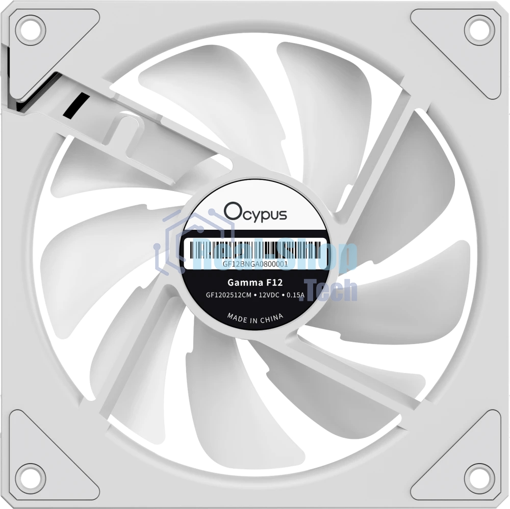 Вентилятор для корпуса Ocypus Gaммa F12 ARGb REVERSE BLADE WH (Gaммa-F12-WH1AM01X-GL)
